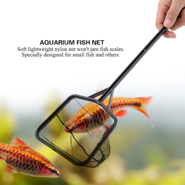 Akvariumfisknät Lättviktigt stort nylonfisknät för akvarium (L)
