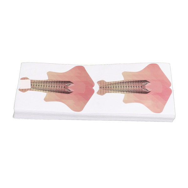 100 st Nail Form Extension Stickers Numbers Längder Markerade Självhäftande Nail Tips Guide Sticker