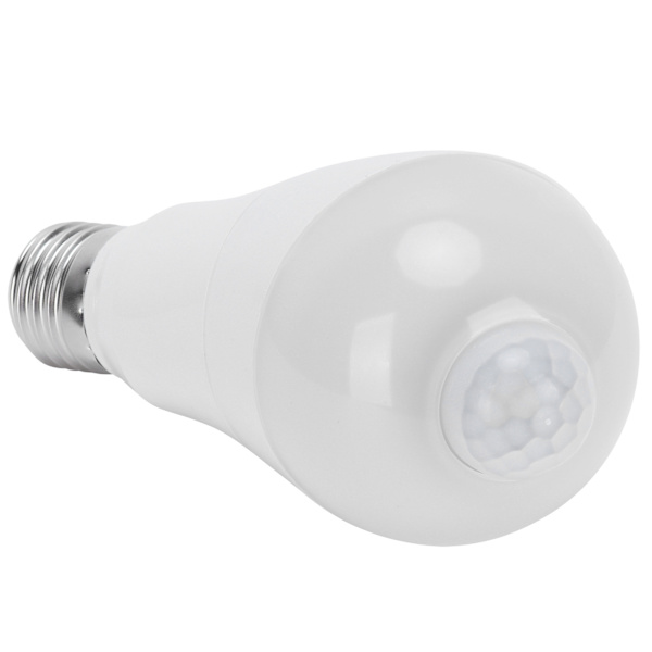 E27 Bevegelsessensorlampe 7W LED-induksjonslampe for gang/balkong 85‑265V rent hvitt lys