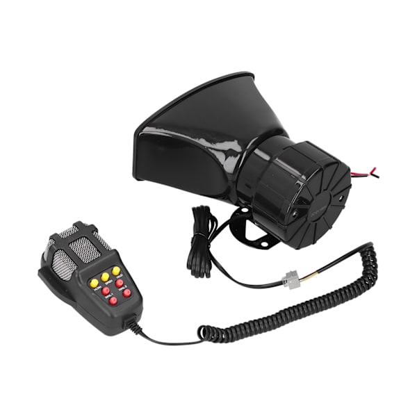 12V 100W 120dB auton sireeni PA-mikrofonilla 7 ääntä hätävaroitinsireenillä autolle kuorma-autolle matkailuautolle