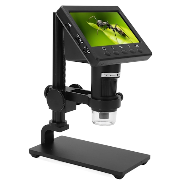 4,3-tums LCD digitalmikroskop High Definition 1000X USB-videomikroskop för telefonreparation EU-kontakt