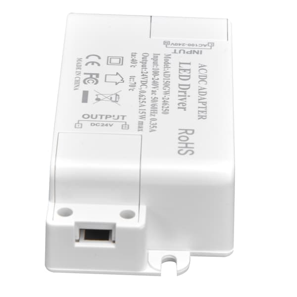 【NX】LED-driver DC24V 0,625A 15W DIY-lampe Lavspenning LED-driver Transformator AC 100‑240V
