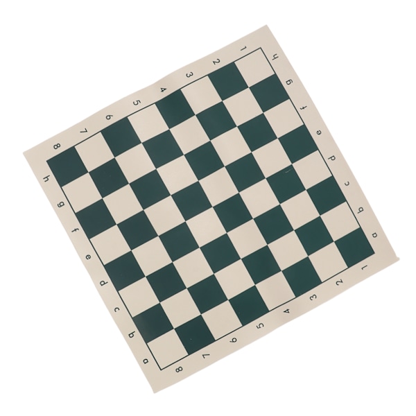 PVC Skakbræt Kun Bærbar Blødt Skakbræt Standard Skakbræt til Rejser Udendørs Camping 34,5x34,5cm