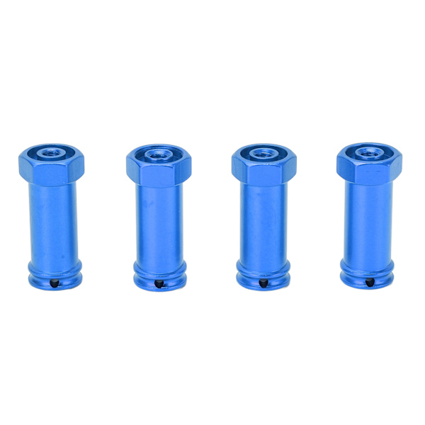 4 st 12mm Hjulhexnav Adaptrar Aluminiumlegering 30mm Förlängning Längre Kombinator för TRAXXAS Slash 2WD 1/10 RC Bil Blå