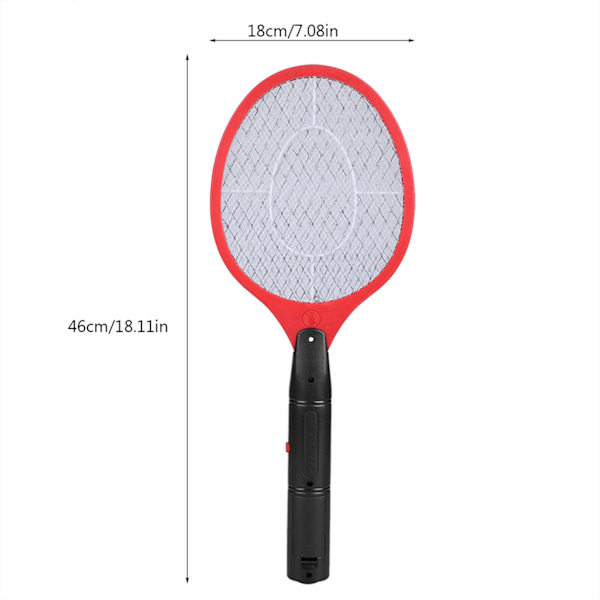 Sladdlös batteriström Elektrisk flugmyggsmällare Bug Zapper Racket Insekter Killer Röd