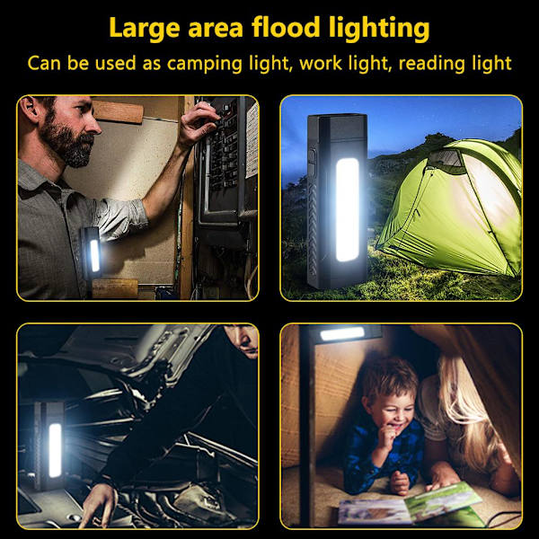 Pyörän takavalo Monitoiminen 2 LED-valoa Pyörän takavalo 3 Tilaa Punaisella ja Valkoisella COB-sivuvallolla Magneettinen TYPE C Nopea Lataus Ulkoilmakäyttöön