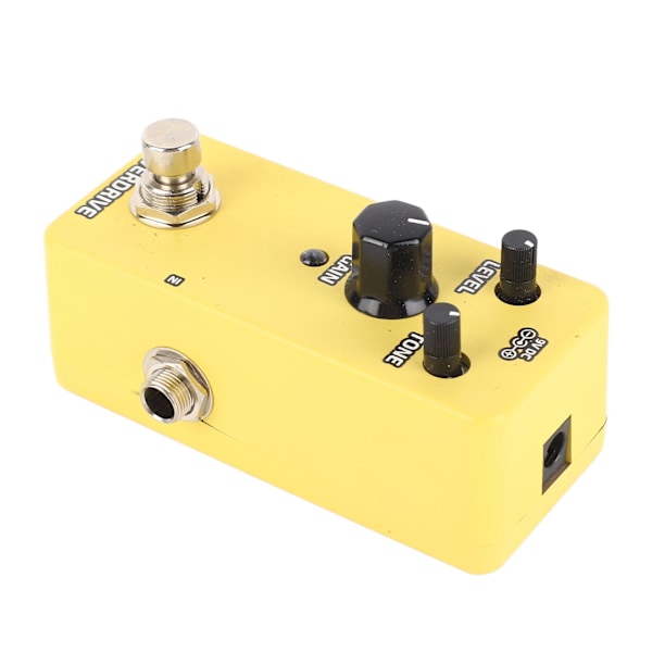 Elektrisk Gitarreffektpedal Single Block Mini Modulasjonsforsterker Simulerings Pedal Gul Overdrive