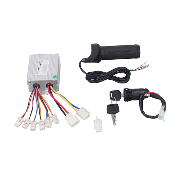 24V 500W Controller Kit med Throttle Twist Grip Varmeafledning til Elektriske Cykler Trehjulede Cykler Elektriske Scootere