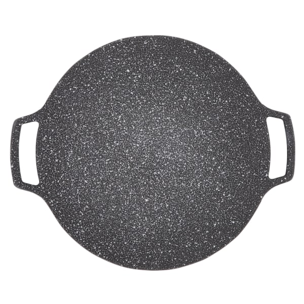 Koreansk BBQ-tallrik Barbecue Grill Non Stick Cirkulär Stekpanna för Hem Utomhus Spis Gas Typ 33cm