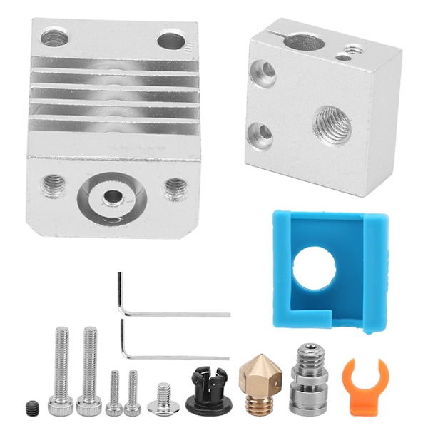 Oppgraderingssett for 3D-skriverekstruder for Ender-3 CR-10 Hot End-tilbehør varmeblokk