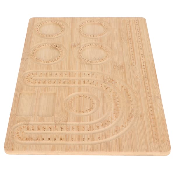 Bambu Combo Beading Board DIY Tarkka koko Vapaa järjestely Rannekoru Mittalauta Korujen valmistusalusta