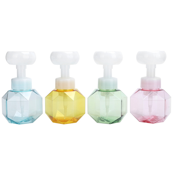 4 stk flydende sæbeflaske 300 ml blomsterformet genopfyldningsbar skumdispenserbeholder