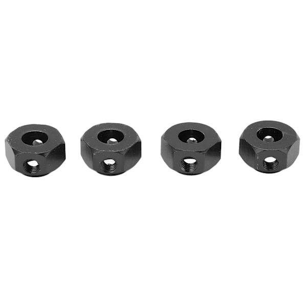 RC Hex-pyörännavan sovitin, navan leveämmän liitoksen liitäntä Traxxas 1/10 RC -maastokiipeilyautolle, musta 6 mm
