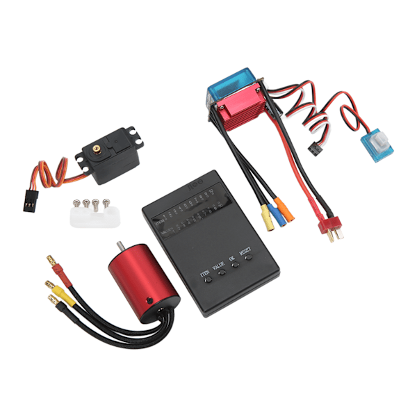 S2838 3600KV børsteløs motor S35A ESC 2,2 kg servoprogrammeringskort Børsteløs motor ESC-sæt til 1/14 1/16 RC-bil