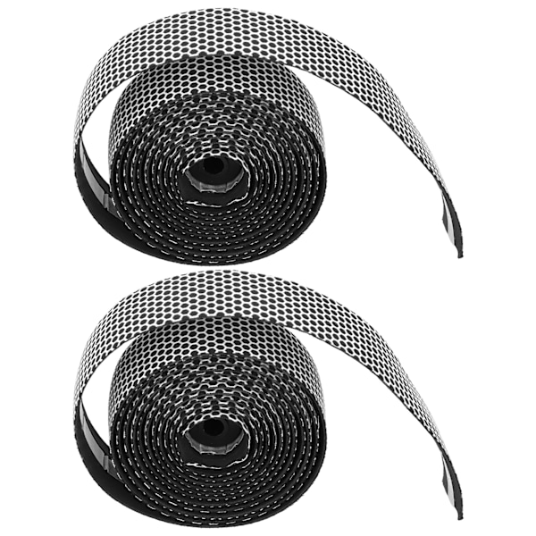 Landeveissykkel Styretape Sykkel Anti-Skli Håndtak Grip Wraps Bånd med Styrepropper (Svart Hvit)