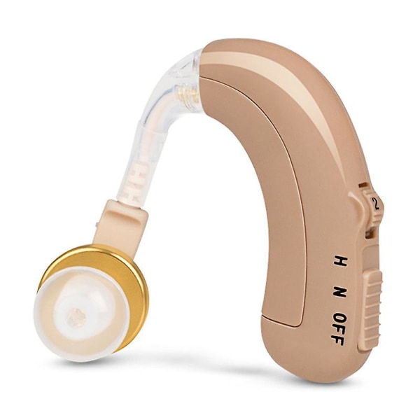 1 stk. Høreforsterker oppladbart digitalt personlig lydforsterkerutstyr for eldre, bak øret