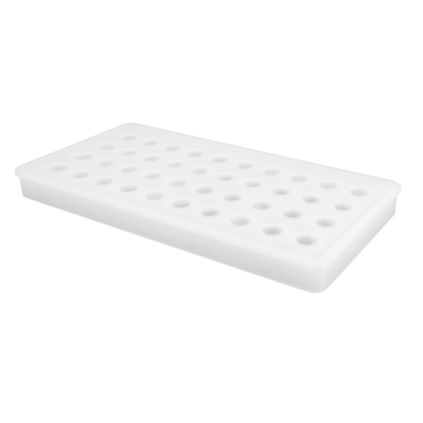 40 Hål Silikon Ice Ball Maker Form Iskuber Brickform för Festbar TillbehörTransparent