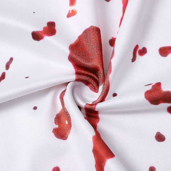 Halloween Verinen Printti Hihaton Mekko - Naisten Seksikäs Punainen XXXL