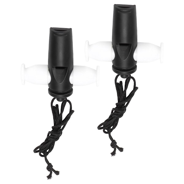 2st Samba Whistle Musikinstrument Leksak ABS Set med nylonrep för Barn