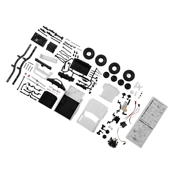 C24 2.4G DIY RC-auto KIT 4WD Kauko-ohjattava Mastoauto Maastoauto Liikkuva Kone Autot Lasten Lelut