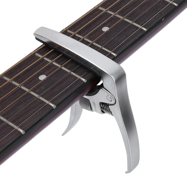 Metall Justerbar Clamp Key Akustisk gitarr Capo för tonjustering