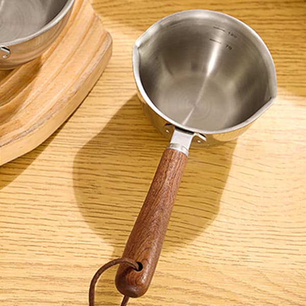 Mini smørvarmergryte multifunksjonell rask oppvarming olje rustfritt stål oljevarmerpanne for hjemmekjøkken