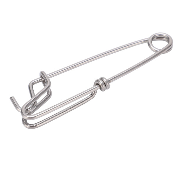 5 stk. Lange Line Clips Snap Swivel Havfiskeri Forbindelser Lukket Øje Hængende Spænde Hurtig Pin Tool 2.6cmx100MM