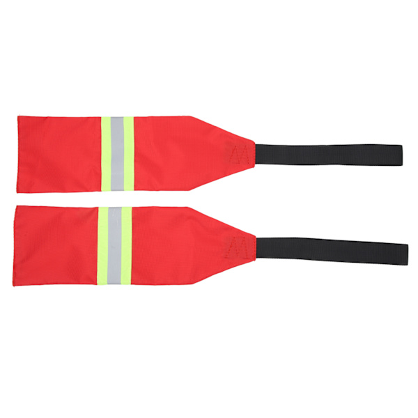 2 kpl Melontavaroitustlippuja Oxford-kankaasta Taitettava Melontavaroitustlippu Punainen Turvallisuuslippu Melontaveneille
