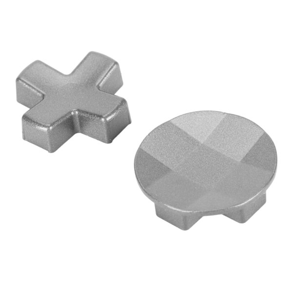 Handkontroll D-kuddar, byte av riktningsknapp metall facetterad standard D-pad för Xbox One Elite Series 2 Silver