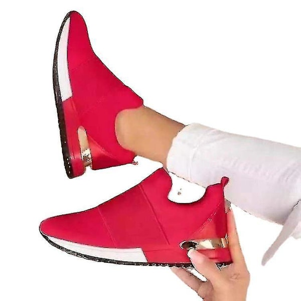 Gröna Dam Casual Sport Löparskor Tränare Sneakers