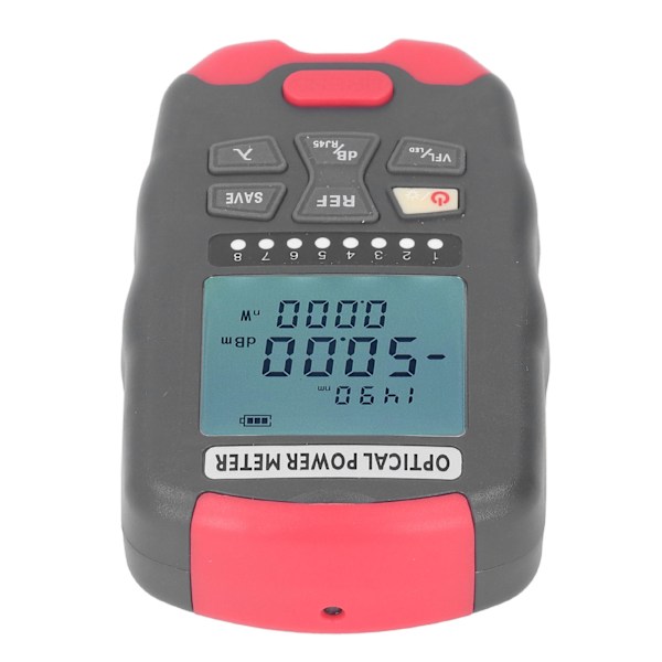 30 km fiberoptisk effektmeter rødt lys VFL nettverkskabeltester LED-lys optisk effektmeter ‑70 ‑ +10 dbm effektmeterområde