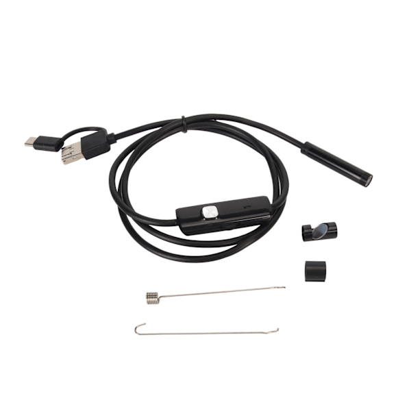 USB-endoskooppi 8 mm linssi 3-in-1-liitäntä IP67 vedenkestävä tyyppi C tarkastuskameraksi puhelimeen, tablettiin ja kannettavaan tietokoneeseen