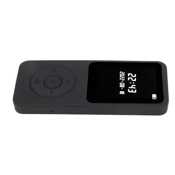 MP3 MP4-afspiller Bluetooth 5.0 Ultratynd Digital LCD 1,77 tommer skærm Indbygget HD-højttaler Bærbar HiFi-musikspiller med 64G hukommelseskort