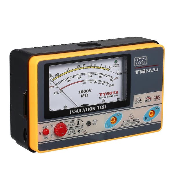 Digital Ohmmeter Megger Håndholdt Isolasjonstester 0-2000MΩ 1000V hwyYVL
