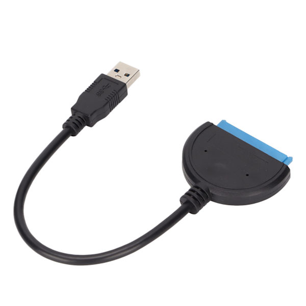 SATA-kabel SATA till USB 3.0 höghastighetsöverföring 25 cm hårddiskläsare för 2,5 tums hårddiskdataöverföring