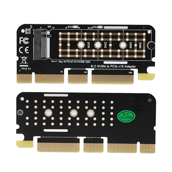 M.2 NGFF SSD til PCI‑E 3.0 X16 Høj Hastighed SSD Harddisk Adapter Udvidelseskort