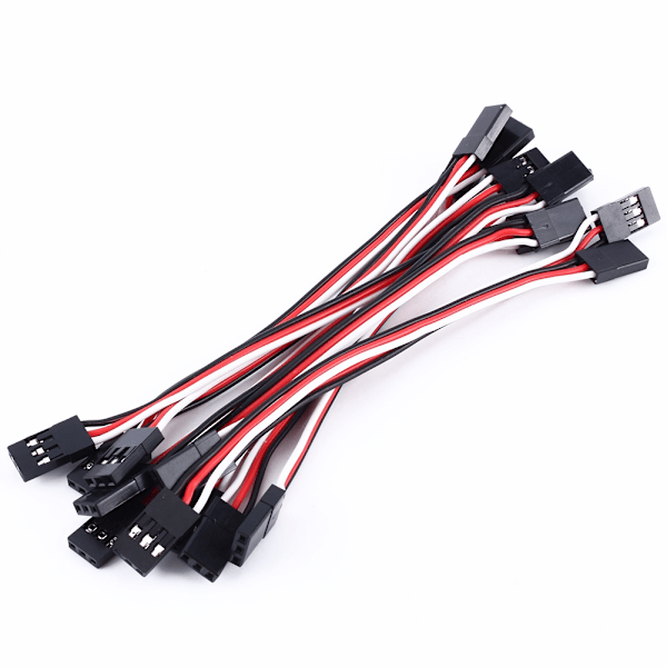 10 kpl 10 cm Quadcopter Servo jatkojohto JR uros-uros johtokaapeli