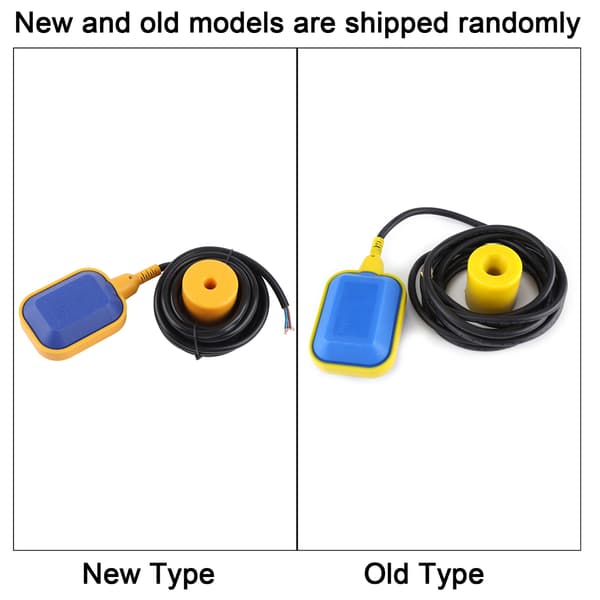 1st Kabeltyp Flottörbrytare Flytande vätska Vattennivåkontrollsensor (3,7M kabel)