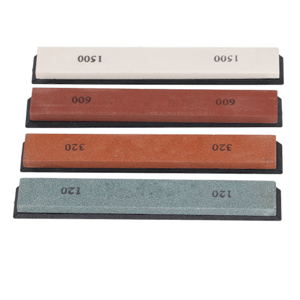 4 stk Knivslibesten Kniv Robust Sikker Blad Slibesæt Whetstone 120 320 600 1500 Grit