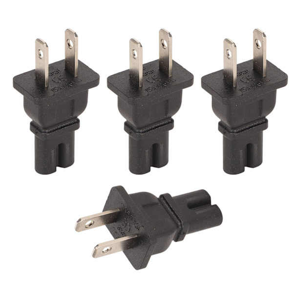 4st NEMA 1-15P till IEC320 C7 strömadapter 1-15P till C7 nätadapter för bärbara högtalare Bildskärmar Skrivare US-kontakt 125V
