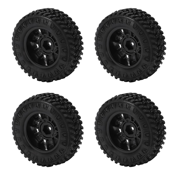 4 kpl 55 mm muovinen vanteen kumi etu- ja taka-rengassarja Axial SCX24 1/24 RC-maastokiipeilyautolle