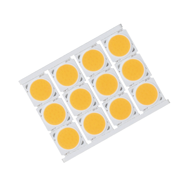 12 st COB-ljuskälla Högeffekt Runt LED-chip 12W 36‑41V 1080LM för gör-det-själv inomhusbelysningVarmt ljus
