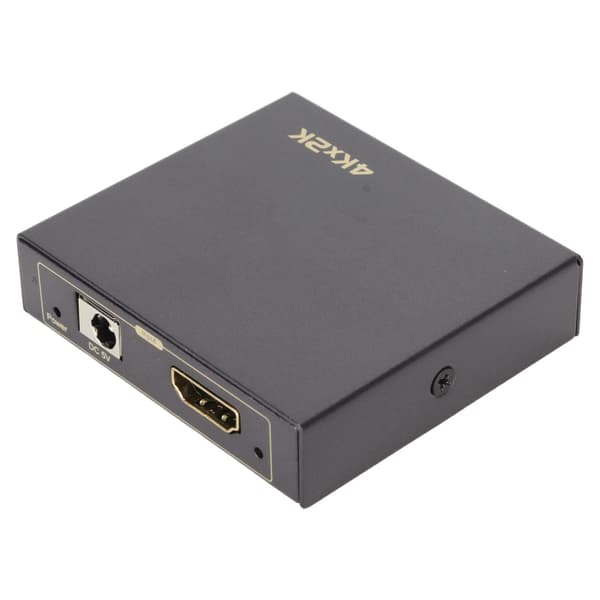 【NX】HD Multimedia Interface Extractor Version 1.4 4K 30Hz Fiber Optic 5.1 3.5mm Output Sound Extractor Converter 100‑240V EU Plug