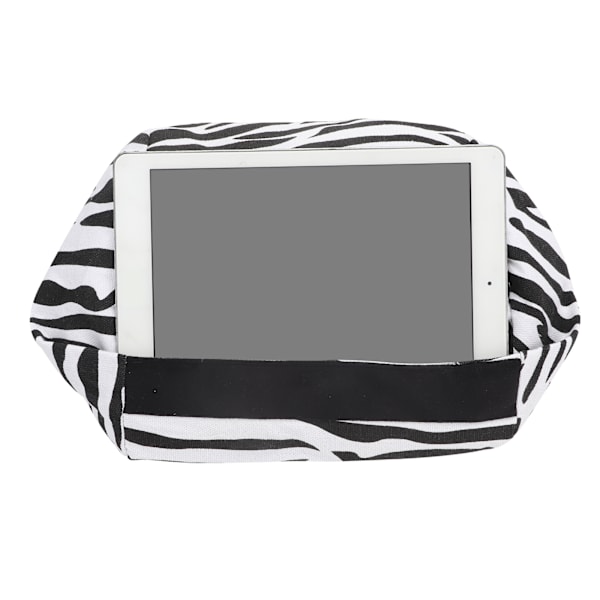 Bärbar surfplatta kudde tryckt canvas läsfäste Kuddhållare för Smartphone Books Stripe Style