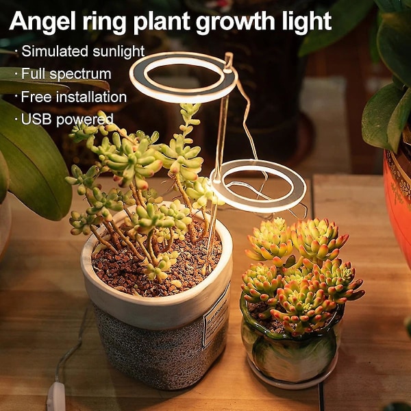 1/2/3/ Heads Plant Grow Light Lamps, USB Sunshine Light Red & Blue Lighting Led Plant Growth Lights Full Spectrum 1 head