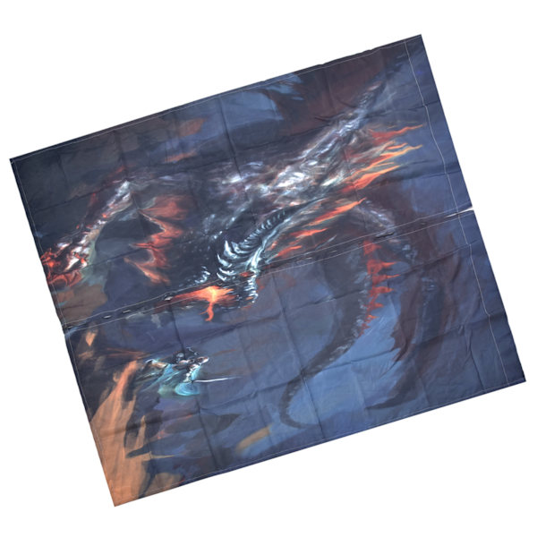 3D Digital Trykk Gardin Polyester Stoff Monster Mønster Vindu Gardin for Balkong Veranda Utendørsområder 150x166cm