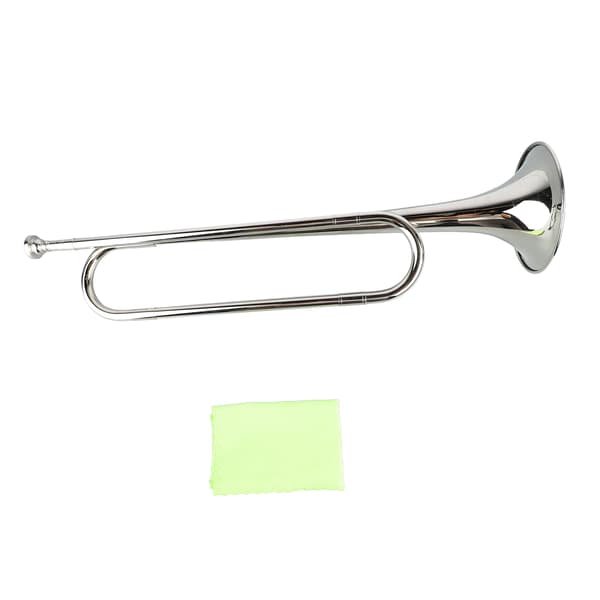 B Flat Bugle Messing Retro Standard Trompet Musikkinstrument Kompatibel med skolekorps kavaleriorkester