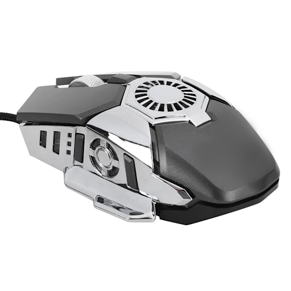 Datormus RGB Gaming 6-knapper kablet gamermus til bærbar stationær PC med FanGray