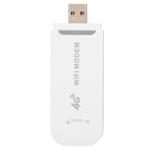 4G LTE trådløs router 150 Mbps Støtter 10 brugere USB-interface Bærbar WiFi-modem til Tablet Laptop Hvid