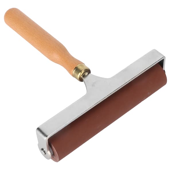 【NX】Brayer Myk Fleksibel Solid Slitesterk Elastisk Gummirulle for Trykk Scrapbooks 15cm
